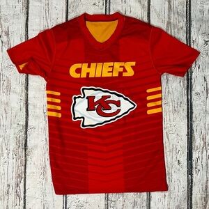 KC Chiefs Flag Football Kansas City Boys Kids Reversible Jersey Youth